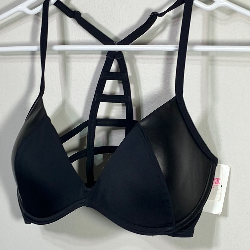 Set of 2 Victoria’s Secret Sexy Black Push Up Bras size 32DD 1 NWT 1 NWOT